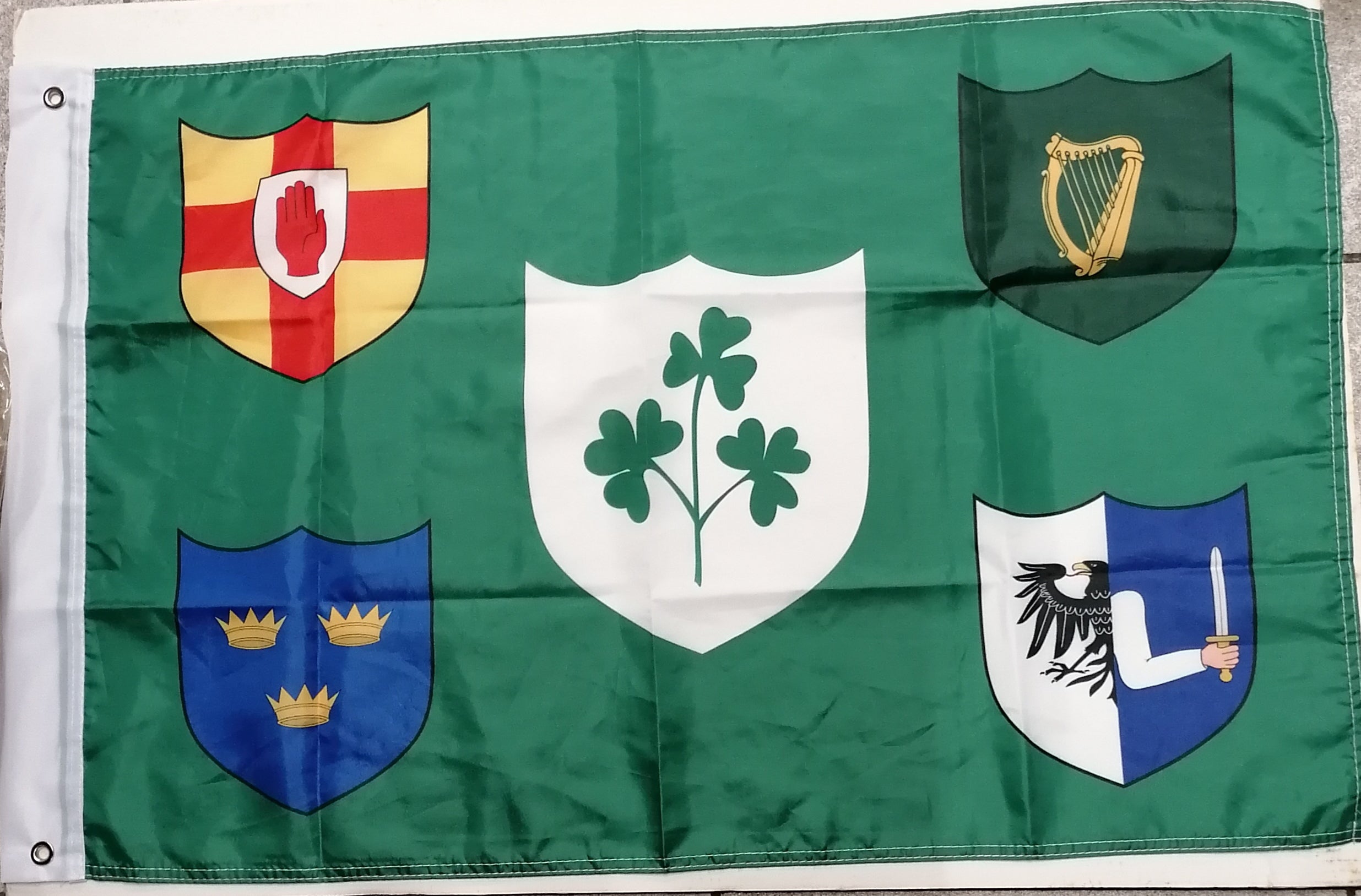 Irish Rovers Flag Irish Rugby Flag 5ft x 3ft. – Price Busters Ballina