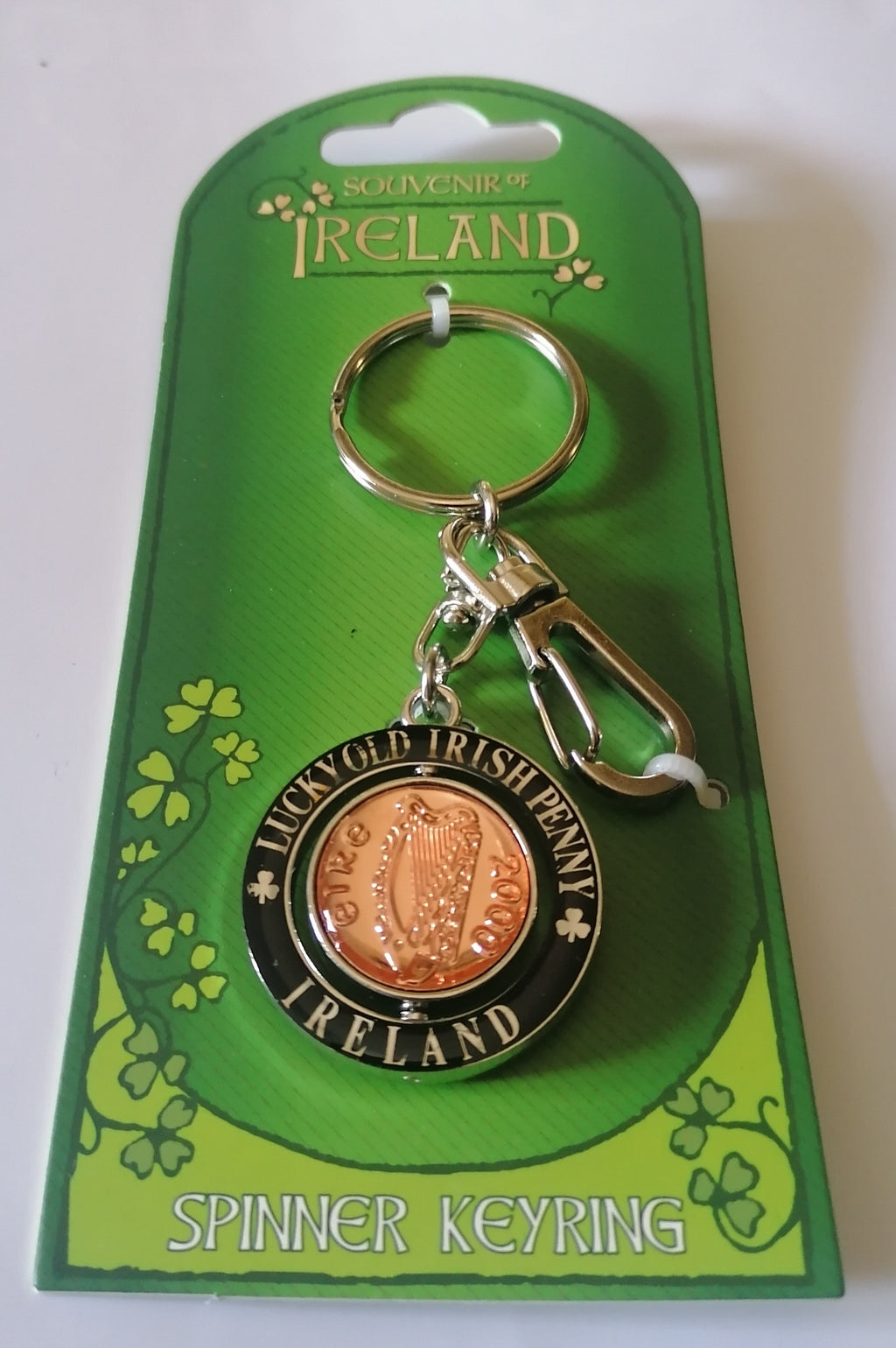 Lucky penny Irish souvenir key ring
