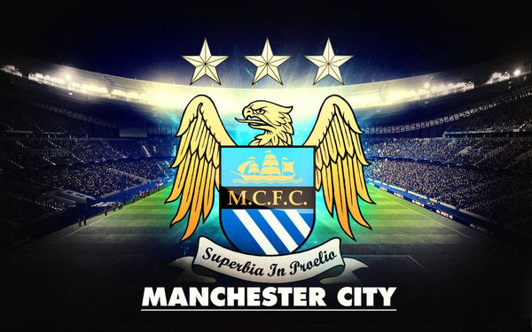 Manchester City FC Stripes Flag – Sky Blue Foldable Fan Flag For Supporters - View #7