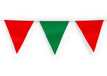 mayo green and red bunting