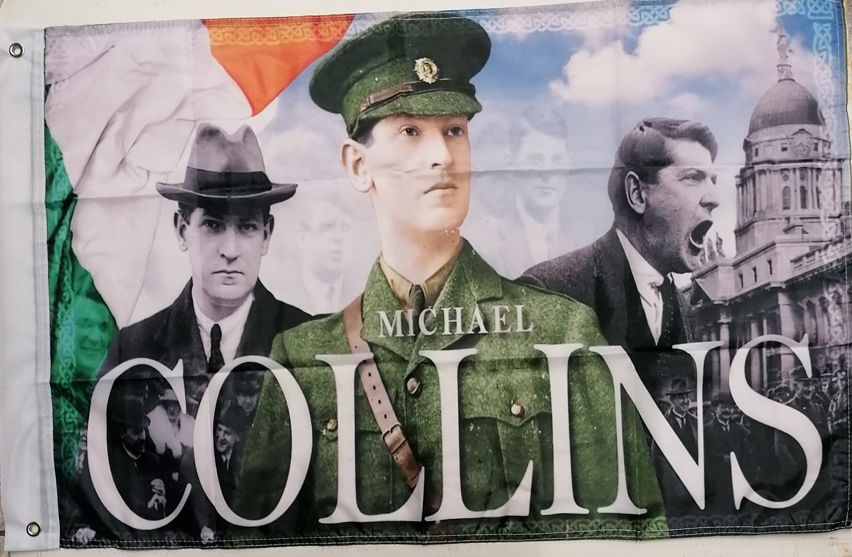 Large Michael Collins flag