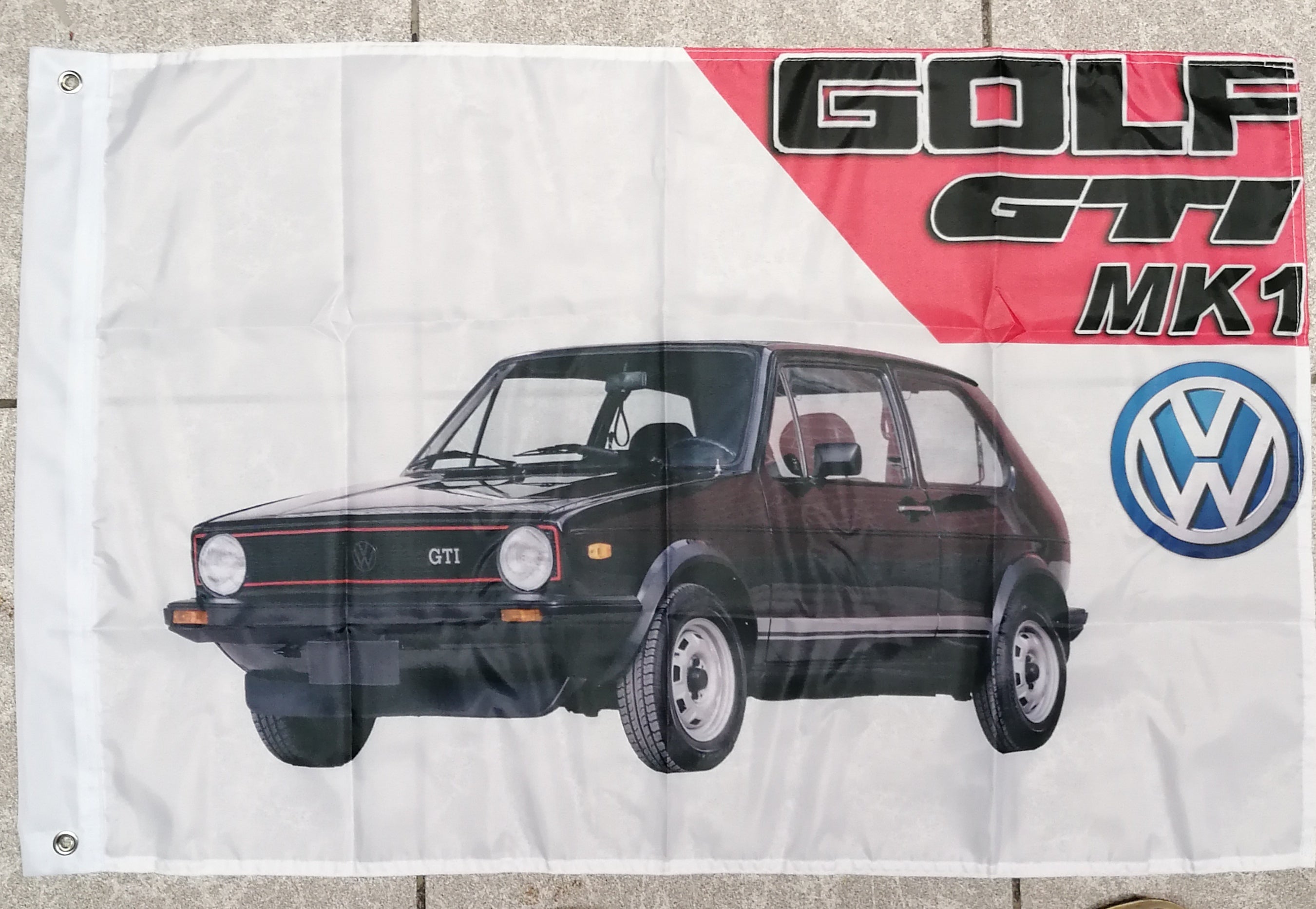 vw golf gti mk1 flag