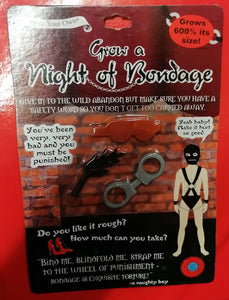 novelty grow a night of bondage