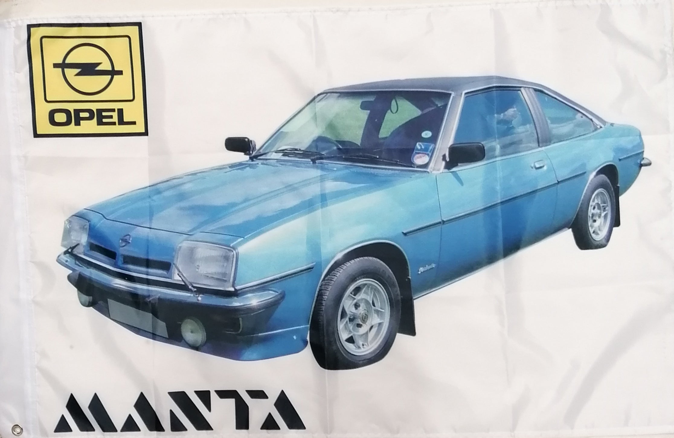 Blue opel manta