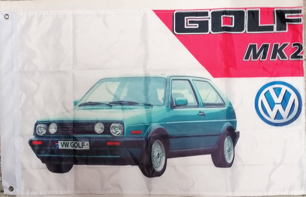 vw golf mk2 green flag