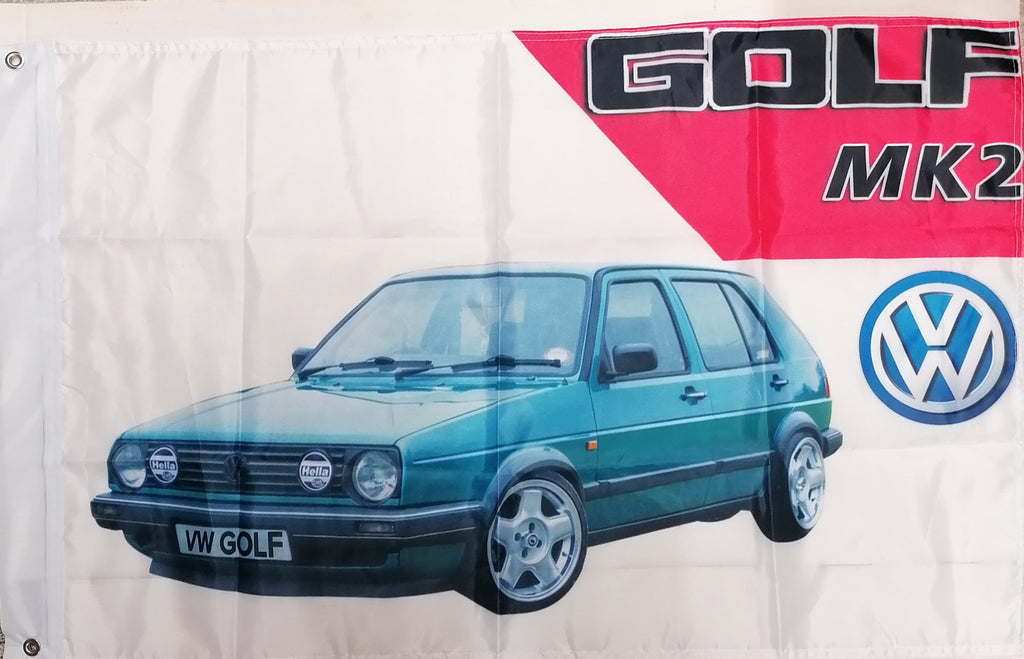 vw golf mk2 geen 4 door flag