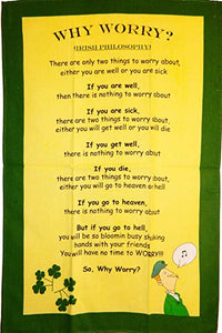 why worry irish tea towel